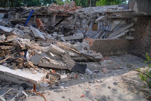 Demolition Store Rondo in Wroclaw. Poland