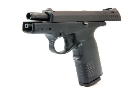 loaded weapon isolated on white background automatic handgun weapons arms