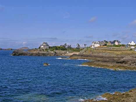 House near Rothéneuf, Brittany, North France.
Rothéneuf, Haus am Meer