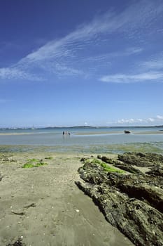 St-Cast-le-Guildo, On the beach, Brittany, North France. St-Cast-le-Guildo, Am Strand