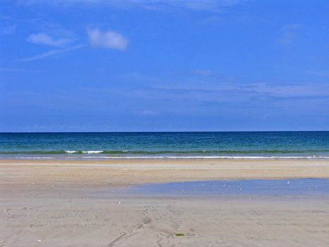 St-Cast-le-Guildo, On the beach, Brittany, North France. St-Cast-le-Guildo, Am Strand