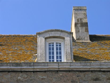 Old building near St-Malo, Brittany, North France.