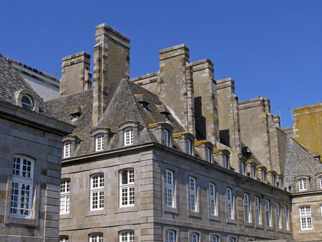 Old building near St-Malo, Brittany, North France.