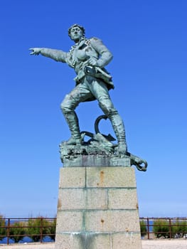 A Monument near St-Malo, Brittany, North France