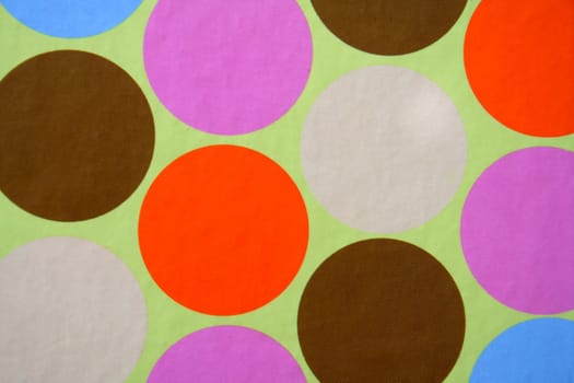 Colorful circles make up this abstract background.