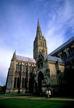 Salisbury Cathedral in UK.