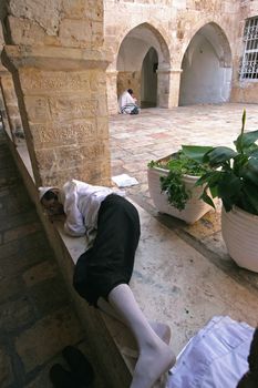 Courtyard at Mount Zion, Jerusalem, Israel