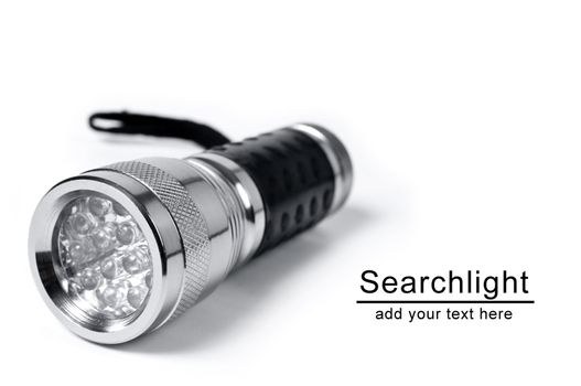 Searchlight on white background