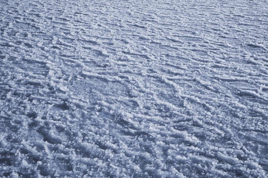 Ice covered harbour in January - Denmark. Useful as a winter background.