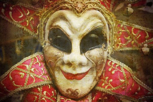 Vintage carnival mask Venice, Italy.