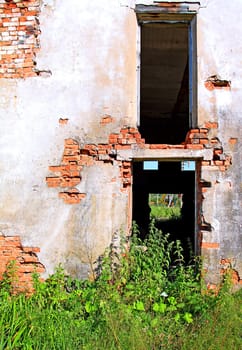 old ruined house