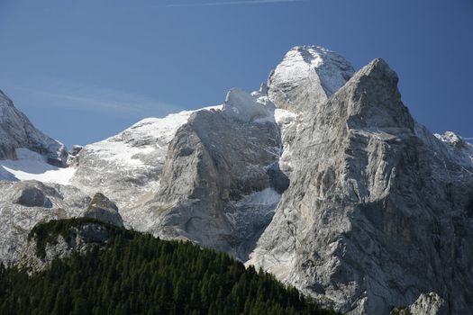 The Dolomites in the Veneto province of Northern Italy in September.