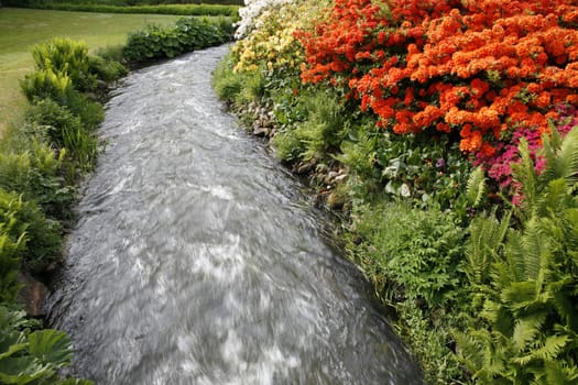 Beautiful park with nice stream and lovely Azaleas.