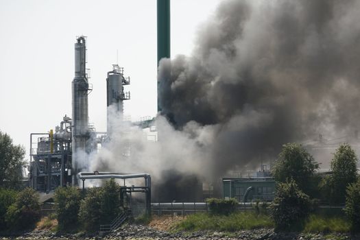 Industrial fire at Koppers A/S Nyborg, Denmark The 2nd of June 2008