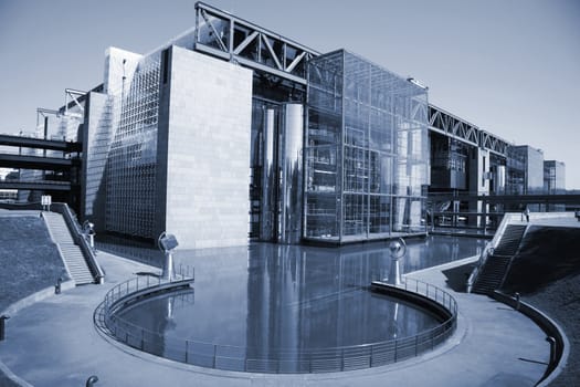 Cite des Sciences et de I'Industrie in La Villette - Paris, France.