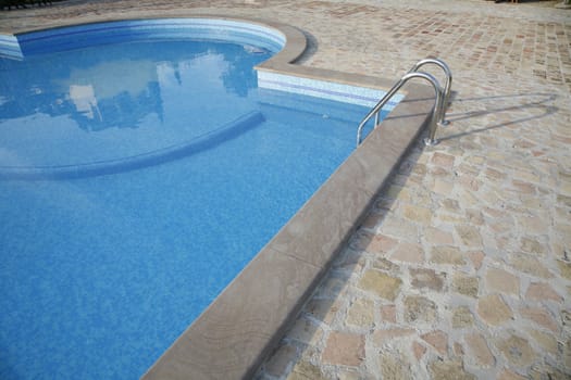 Detail of nice Italian swimming pool.