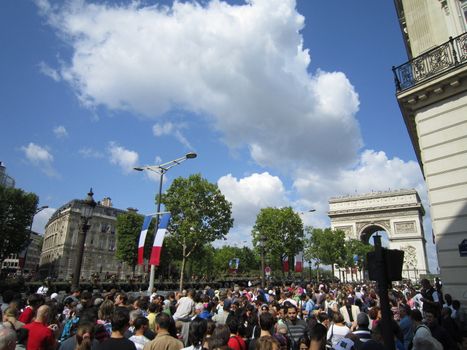 Bastillien Day (French national day) at the Champs Elysees