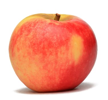 Image of a red apple against a white background.