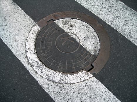 Broken Lines on zebra crossing