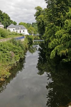Quimperle, River, Brittany, North France.