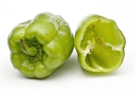 sweet pepper on a white background