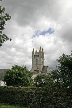 Quimperle, Church Eglise-Notre-Dame-de-l'Assomption, Brittany, North France