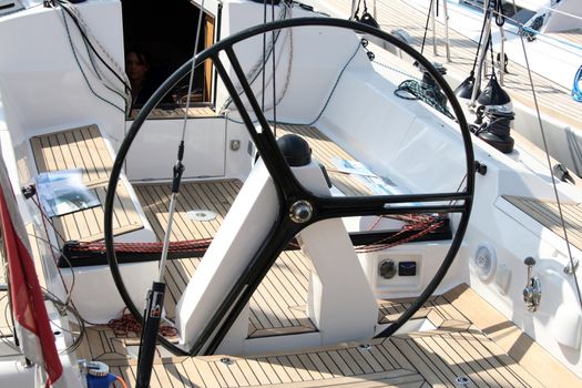 detail onboard a sailing boat