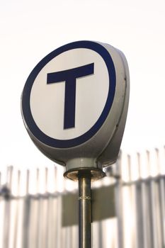 Classic T as a symbol for T-bane in Oslo