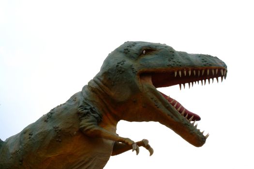 dinosaur model of raptor carnivore