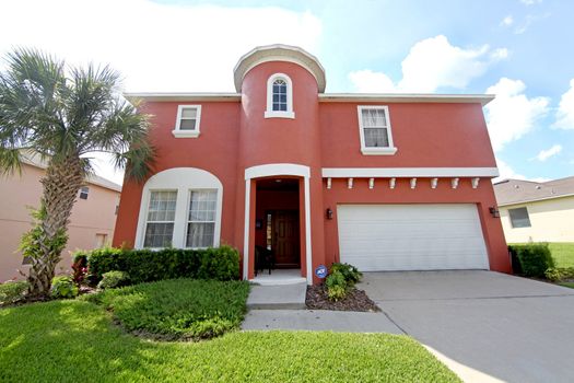 A Front Exterior of a Large Florida Home