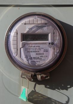 electric meter with digital data