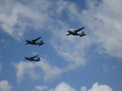 French bombers for showof due to celebration of the Bastillien, 14th of July