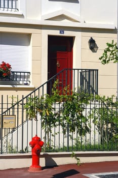 Entry of a house with staircase                                