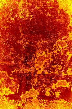 Grunge texture of concrete of fiery color