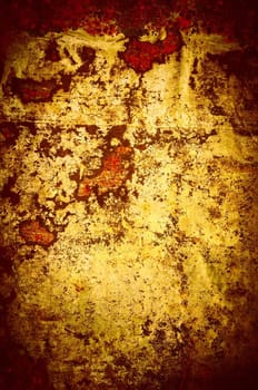 old paper in concrete, grunge background texture