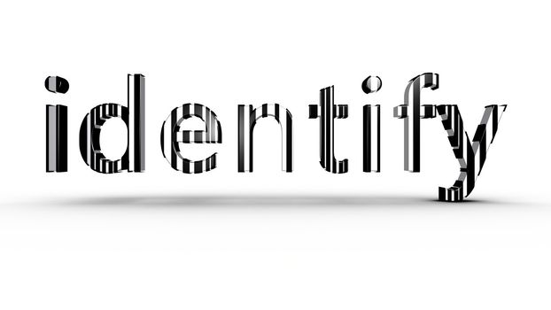 Identification concept using black and white bar code