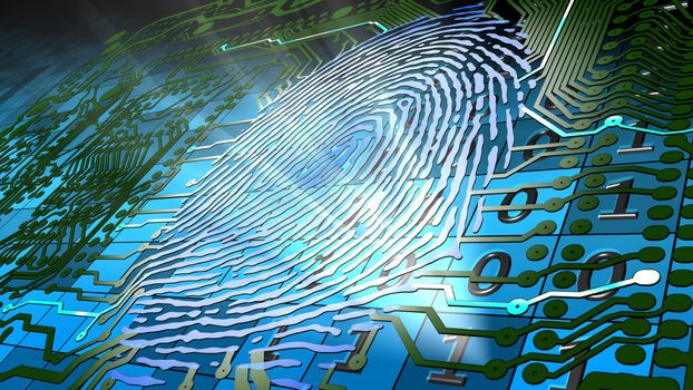 Method for uniquely recognizing humans based upon fingerprint traits