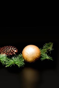 Christmas decoration. with dark background