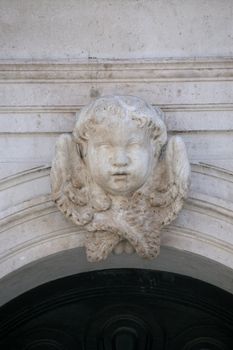 Statue of the angel, church of St Blaise in Dubrovnik