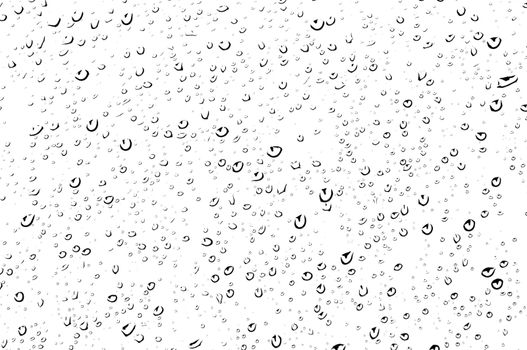 Raindrops on a glass, weather concept