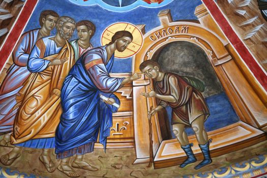 Christ healing the blind