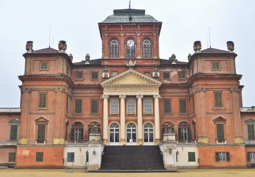 Castello di Racconigi baroque castle in Piedmont Italy