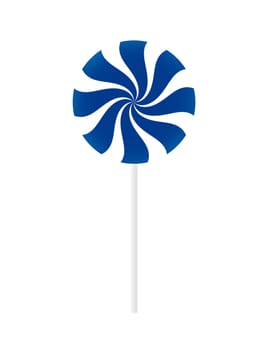 Computer generated lollipops isolated against a white background