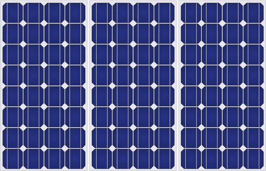 Illustration of solar panels pattern in a uniform formation.