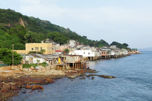 fishing village of Lei Yue Mun in Hong Kong