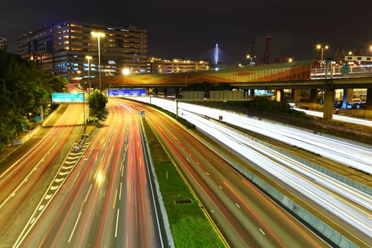 traffic and urban at night
