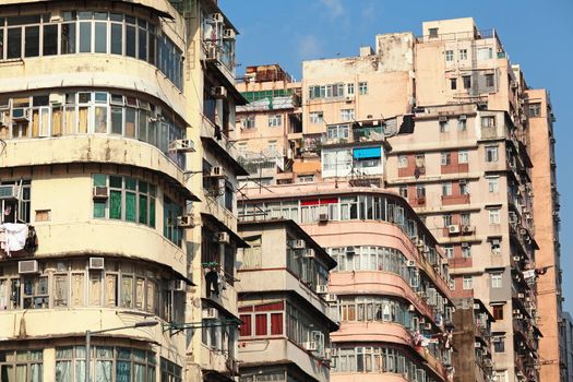 old apartment building in Hong Kong