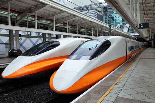 modern high speed train