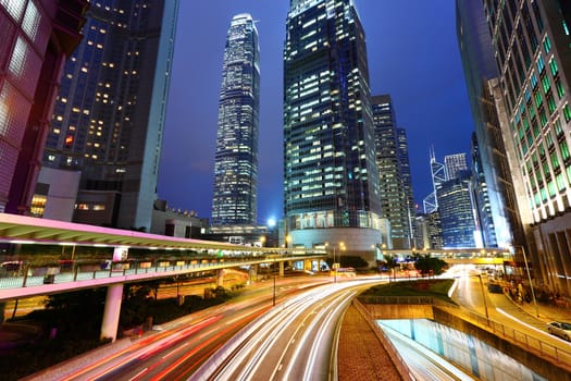 traffic and urban at night