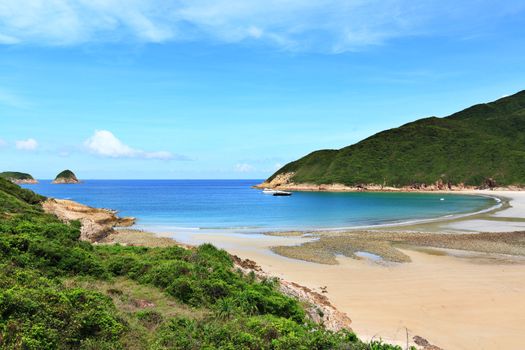 Sai Wan beach in Hong Kong